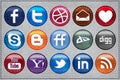 Leather Social Media icons