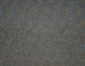 Leather stitched with blue hexagon or honecomb grey texture Royalty Free Stock Photo