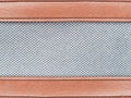 Leather strips with tweed grey fabric Royalty Free Stock Photo