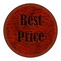 Leather Tag - Best Price Royalty Free Stock Photo