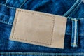 leather tag Royalty Free Stock Photo