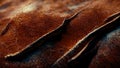 leather texture abstract background brown 3d render AI generated Royalty Free Stock Photo