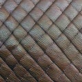 Leather texture background, brown leather material pattern close view square illustration Royalty Free Stock Photo