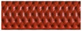 Leather texture red sofa pattern, luxury upholstery  isolated on white background have clipping path Royalty Free Stock Photo