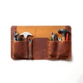 Leather Tool Pouch with Wrenches, Hammer, and Screwdrivers Royalty Free Stock Photo