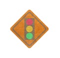 Leather ,Traffic lamp banner