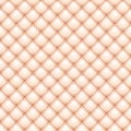 Leather upholstery seamless classic background pattern. Vintage royal texture of creamy and pink padded fabric with Royalty Free Stock Photo