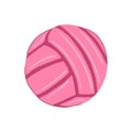 leather volleyball ball cartoon vector illustration