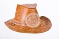 Leather Widebrimmed Hat Royalty Free Stock Photo