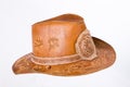 Leather Widebrimmed Hat Royalty Free Stock Photo