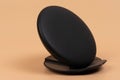Leather wireless charger pad Royalty Free Stock Photo