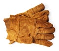 Leather work gloves