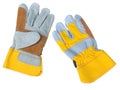 Leather work gloves Royalty Free Stock Photo