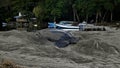 Leatherback turtle at Grande Riviere beach in Trinidad and Tobago at sunrise