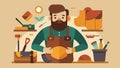 Leatherworking A leatherworker uses traditional tools and techniques to create beautiful and durable goods such as belts Royalty Free Stock Photo