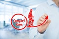 Leave comfort zone Royalty Free Stock Photo