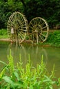 Leave a good memories in my hometown streams and water wheel