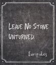 Leave no stone Euripides