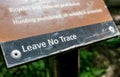 Leave No Trace Sign