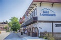 LEAVENWORTH, JUNE 25, 2023: Pretty stores and hotels in Bavarian style village