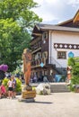 LEAVENWORTH, WA, USA, JUNE 25, 2023: Main street of Bavarian style village Leavenworth, WA