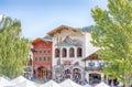 LEAVENWORTH, WA, USA, JUNE 25, 2023: Main street of Bavarian style village Leavenworth, WA