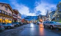 Leavenworth,Washington,usa.-02/14/16: beautiful leavenworth with