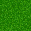 Leaves clover shamrock seamless pattern