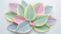 The leaves display a gradient of soft pastel colors including Royalty Free Stock Photo