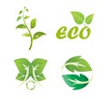 Leaves ecology logo icon