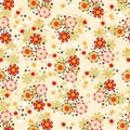 Leaves, flower graphic pattern seamless image illustrations.