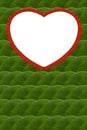 Leaves heart-shaped frame . Royalty Free Stock Photo