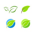 Leaves green vector pack element illustration