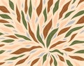 Leaves pattern classic minimal vintage design