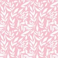 leaves pattern pink white leaves with minimalist subtle texture