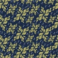 Leaves pattern seamless with polkadot stock image