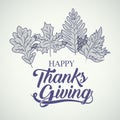 Leaves of Thanks given design