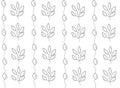 Leaves vector seamless pattern. ornament for fabric, wrapping and textile products Royalty Free Stock Photo