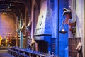 Dining hall of Hogwarts. Decorations for the Harry Potter film in the Warner Brothers Studio. UK Royalty Free Stock Photo