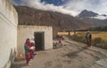 Before leaving for the Chashkin Sar 6400m climb, the families of Shimshal locals bless porters and climbers with the traditional