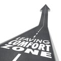 Leaving Comfort Zone Words Road Grow Increase New Experience Royalty Free Stock Photo