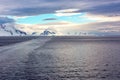 Leaving Elephant Island on a cruise ship