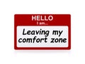 Leaving my comfort zone Royalty Free Stock Photo