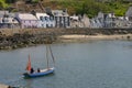 Boat leaving Portpatrick in Scotland Royalty Free Stock Photo