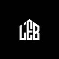 LEB letter logo design on BLACK background. LEB creative initials letter logo concept. LEB letter design.LEB letter logo design on