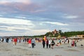 Leba, Poland - 03.08. 2023 - beach in the seaside town of Leba