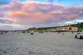 Leba, Poland - 03.08. 2023 - beach in the seaside town of Leba