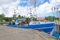 Leba, Poland - 03.08. 2023 - fishing port in the Polish city of Leba