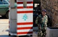 Lebanese Army post in Beirut