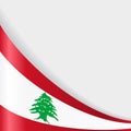 Lebanese flag background. Vector illustration. Royalty Free Stock Photo